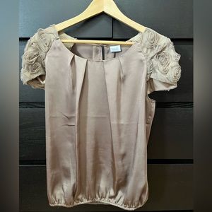 Dressy Cap-Sleeve Blouse